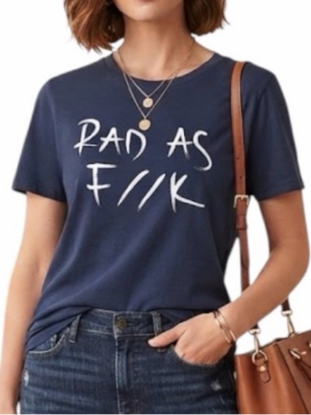 TOP KNOT HEARTS Crafted In Canada Graphic Tee Navy Blue Size Small Indie Sleaze